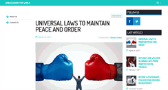 Desktop Screenshot of ambassadorsforworldpeace.org