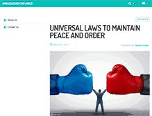Tablet Screenshot of ambassadorsforworldpeace.org